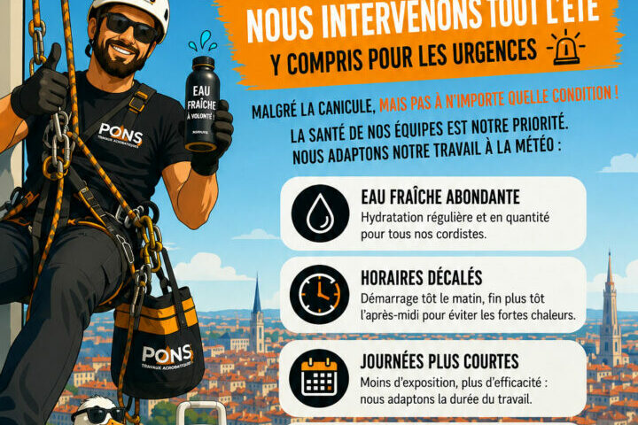 Nos cordistes restent disponibles tout l'été !