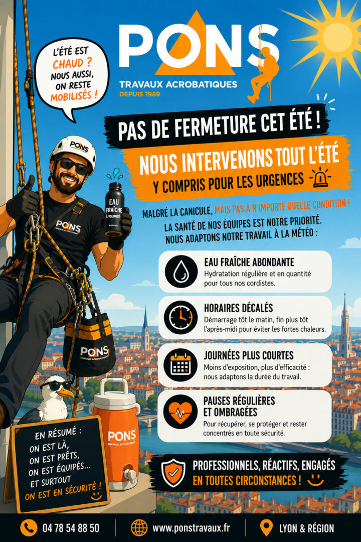 Nos cordistes restent disponibles tout l'été !